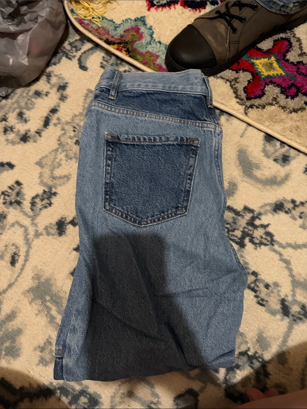 PacSun Light Blue Two-Tone High-Waist Jeans